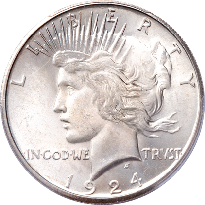 1924-S Peace Silver Dollar