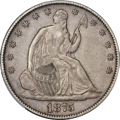 1875-CC Seated Liberty Half Dollar