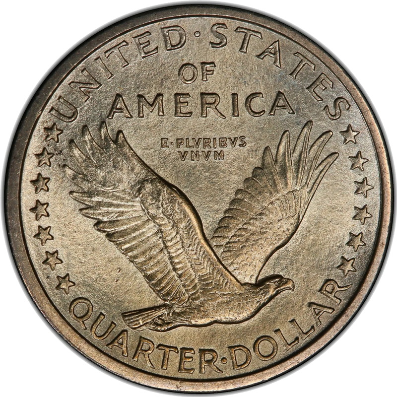 1916 25C Standing Liberty Quarter Dollar