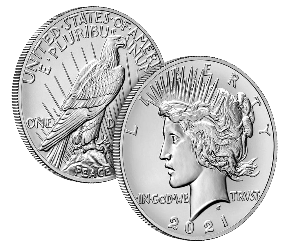 2021 Peace Silver Dollar High Relief First Day of Issue