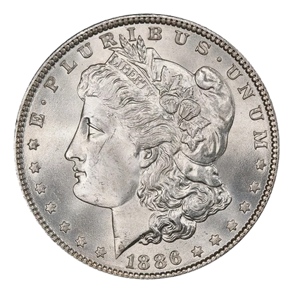 1886 $1 Morgan Silver Dollar