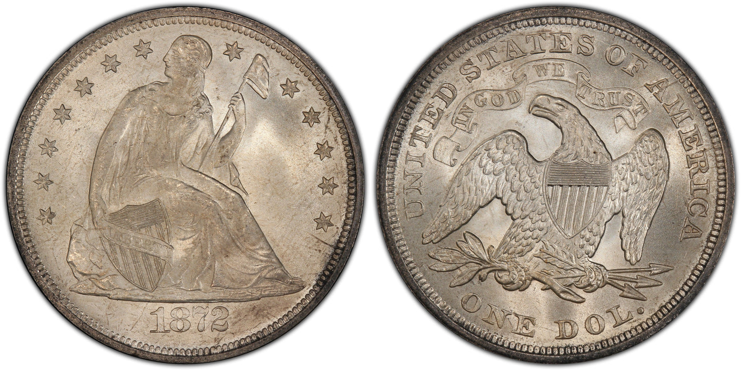 1872 Seated Liberty Dollar